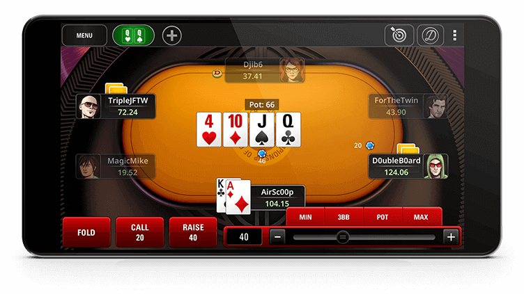 PokerStars 安卓安装后界面